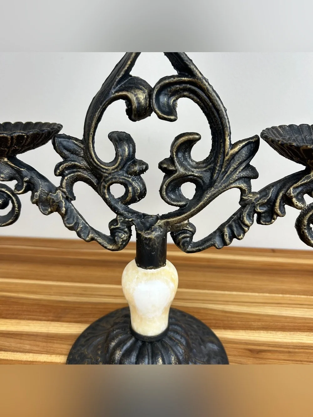 Cast Iron Candelabra Candle Holder
